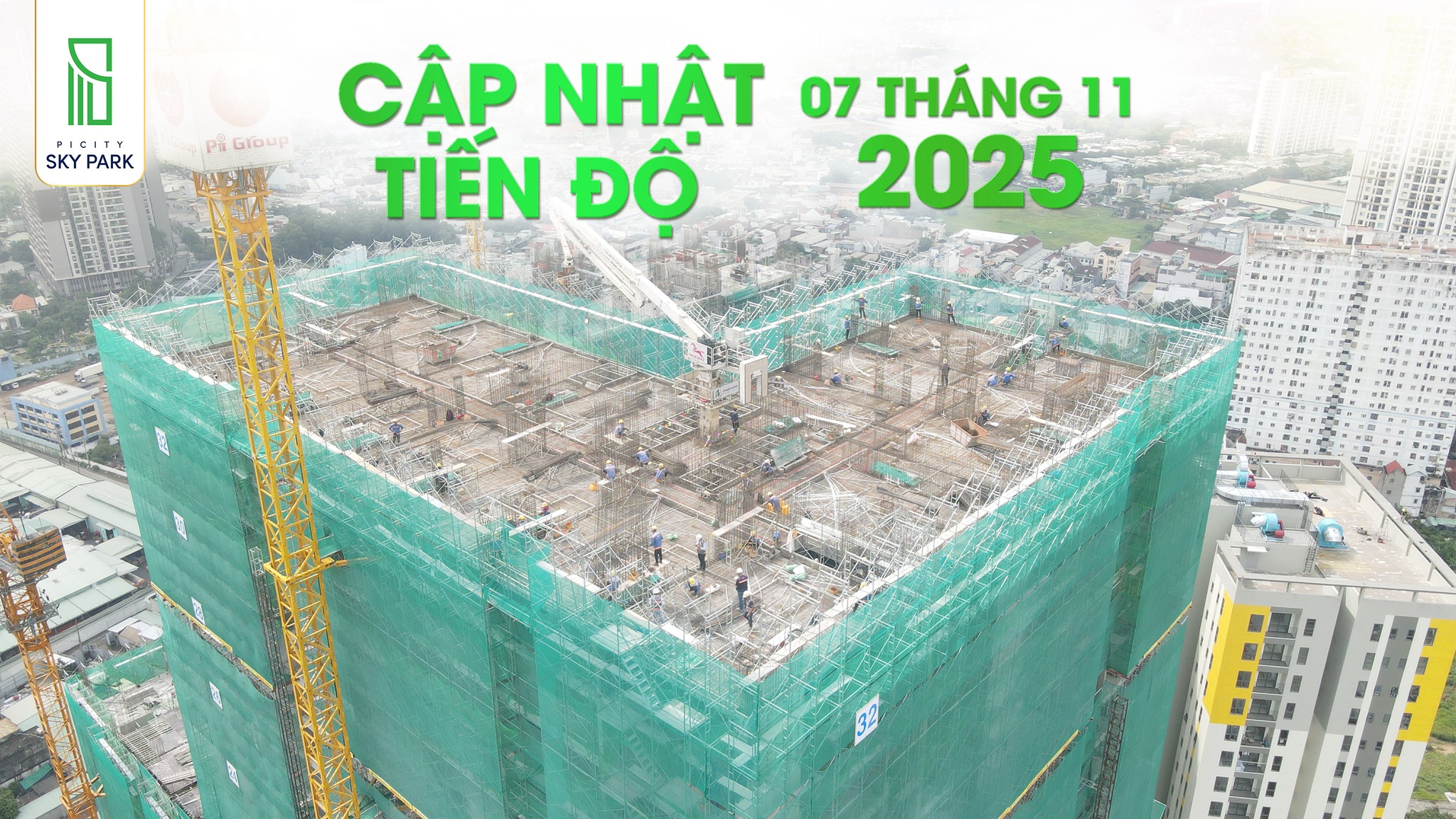 Cập Nhật Tiến Độ Dự Án Picity Sky Park Tháng 11/2025